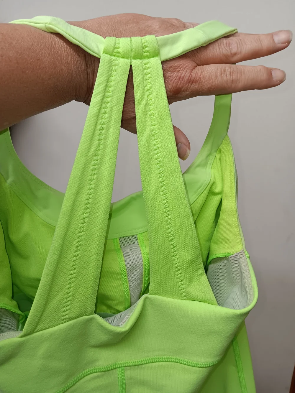 lululemon athletica Neon Lime Halter Tank Top